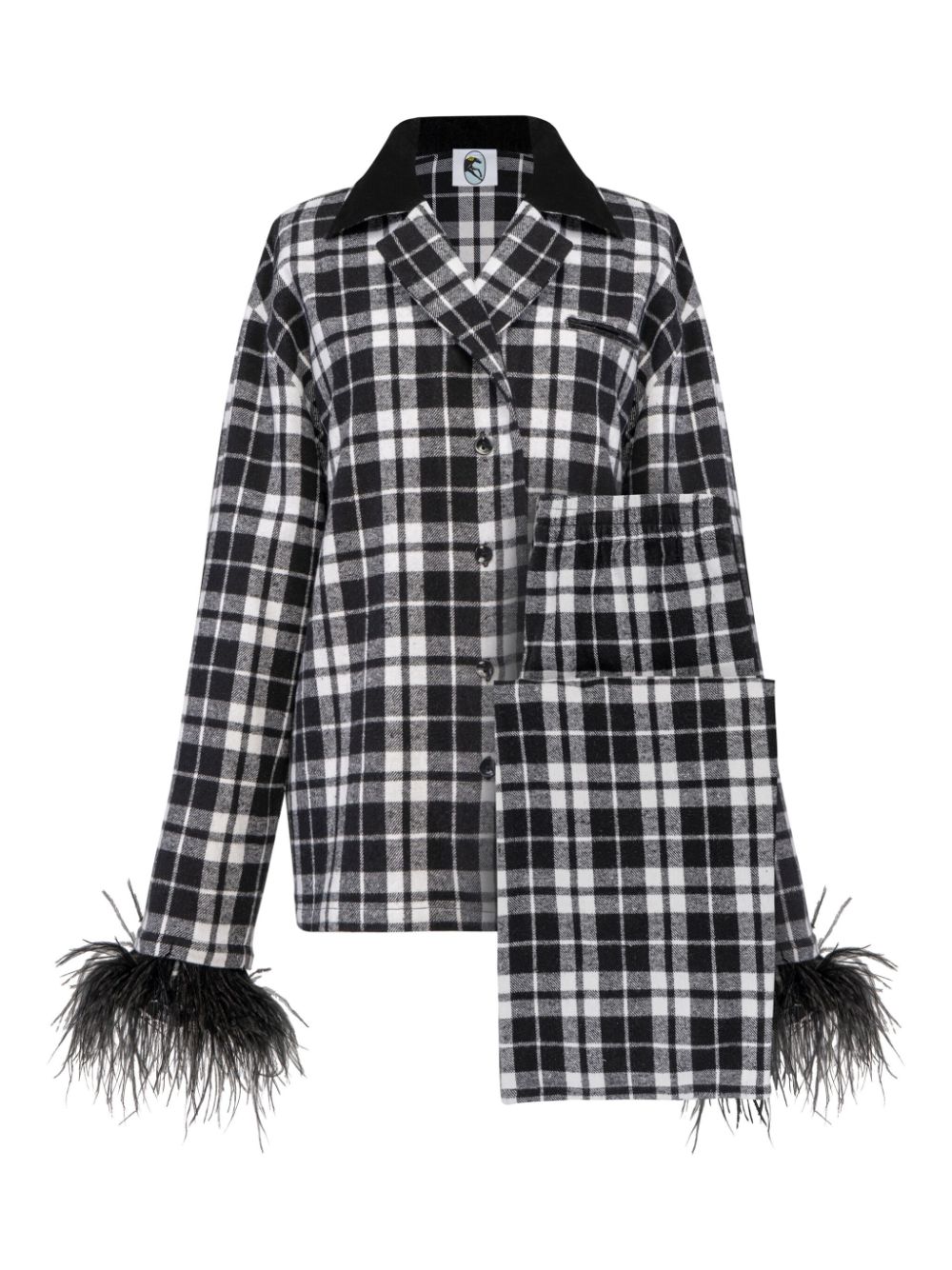 checked flannel pyjama set