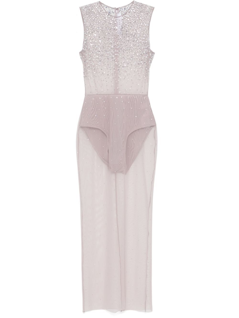 Alex Perry crystal-embellished maxi dress - Purple