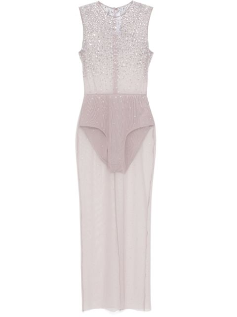 Alex Perry crystal-embellished maxi dress