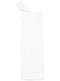 Alex Perry crepe corset midi dress - White