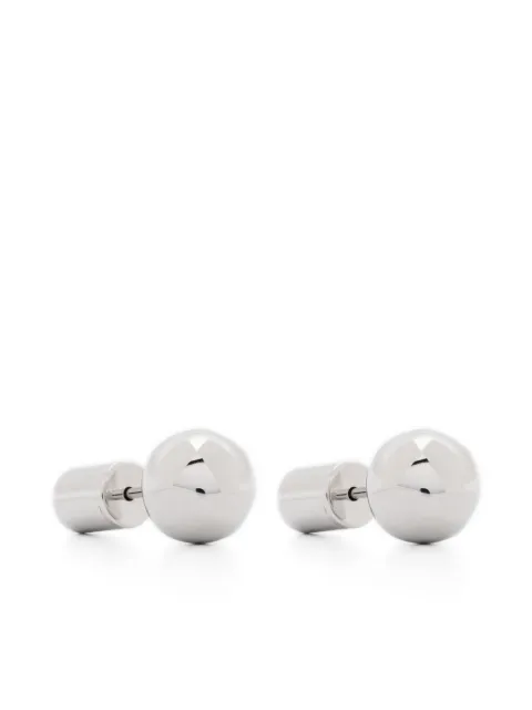 Jil Sander metallic-finish earrings