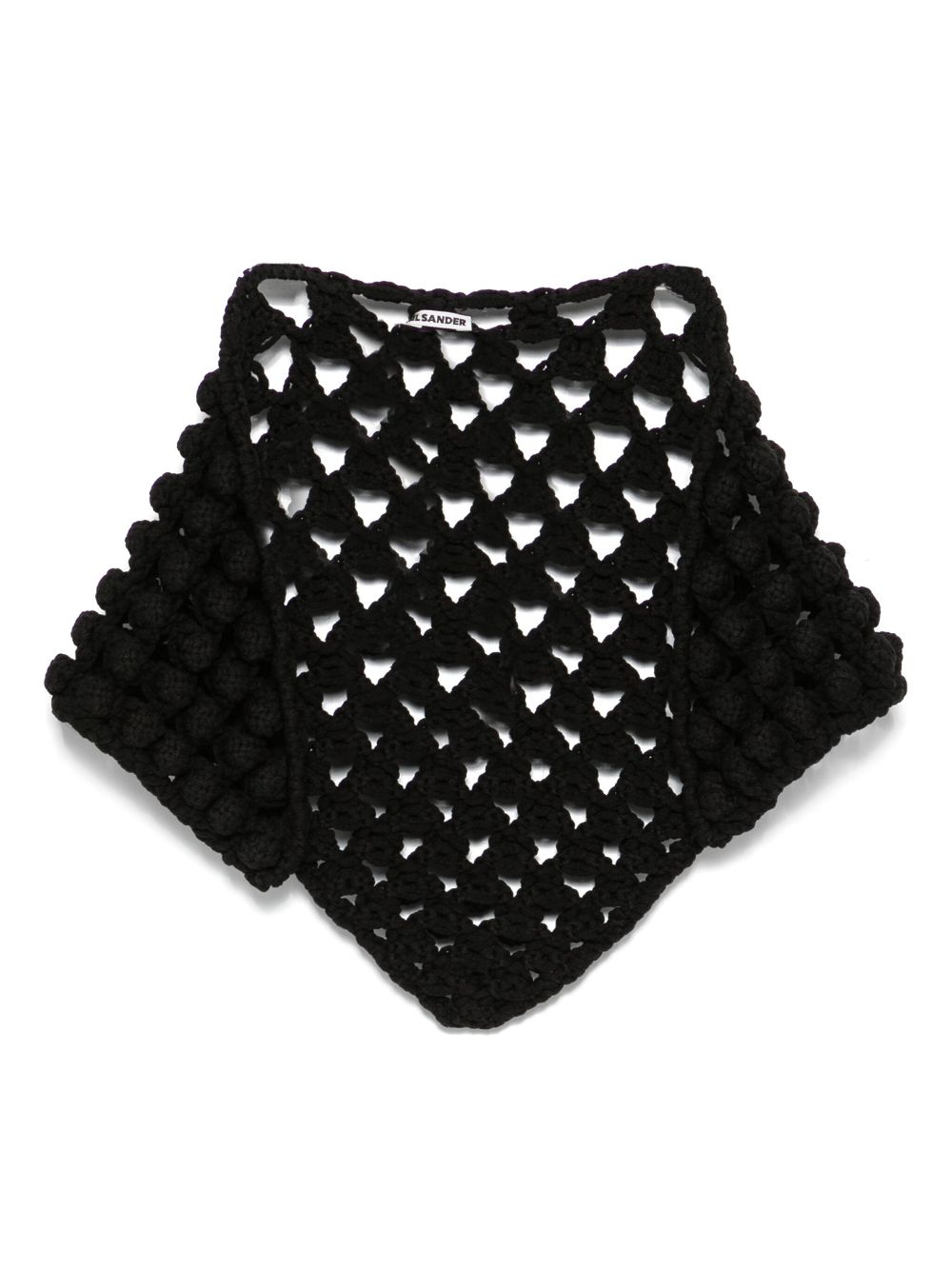 Jil Sander chunky-knit foulard - Black