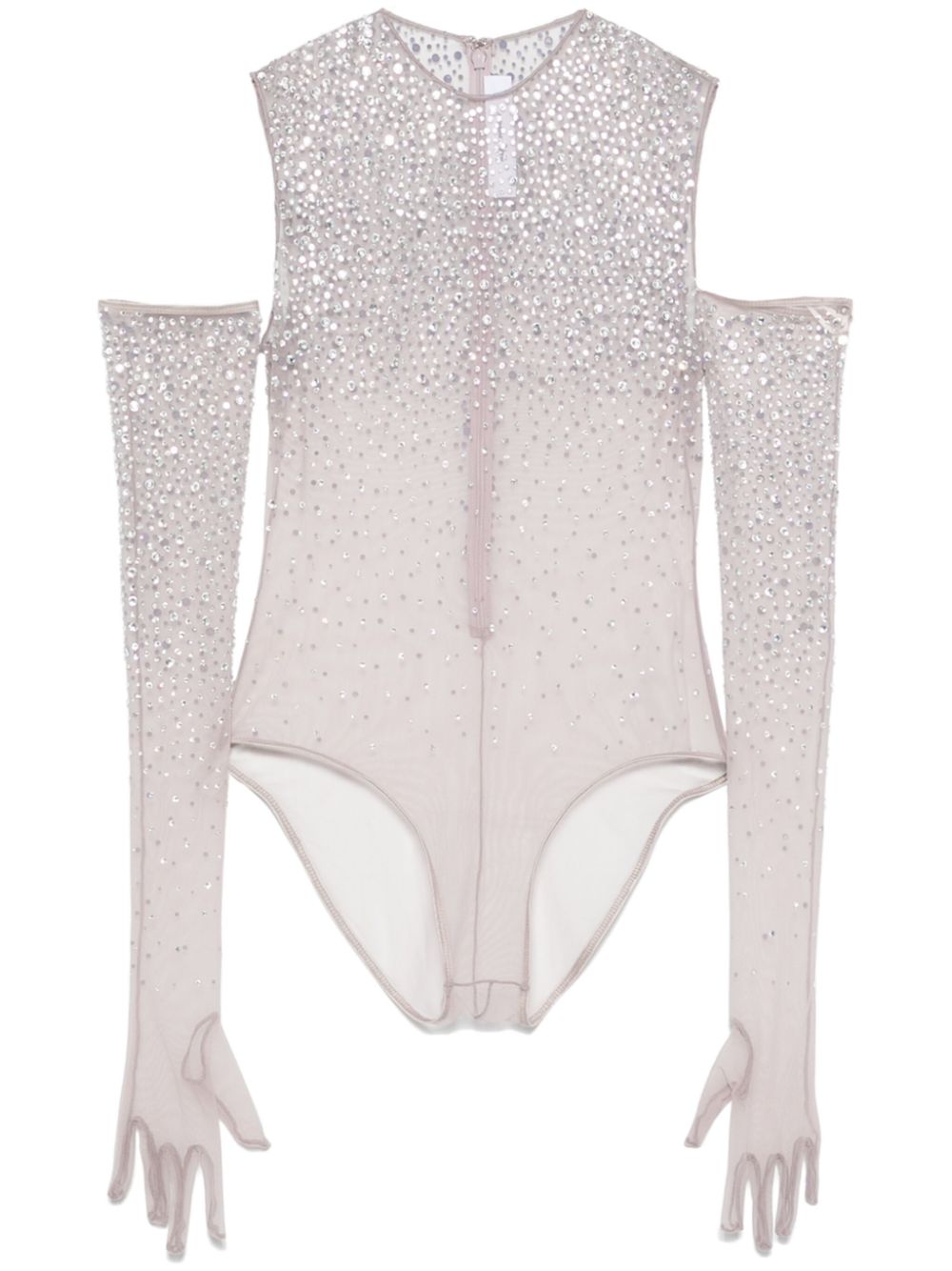 Alex Perry crystal mesh bodysuit - Purple