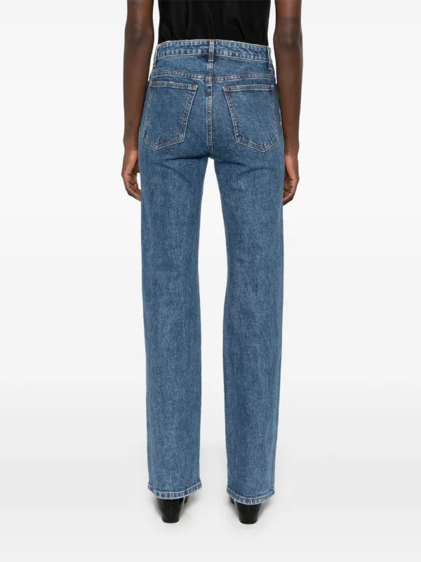 【関税込み】KHAITE ブルー The Danielle ストレッチ ジーンズ KHAITE: Blue 'The Danielle' Stretch Jeans | SSENSE