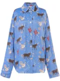 Sleeper Mystic-print shirt - Blue