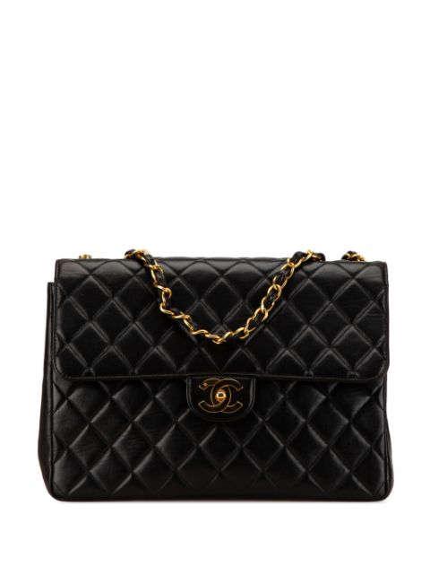 Cheap HOT SALE CHANEL 1996-1997 Jumbo Classic Lambskin Single Flap shoulder bag Women