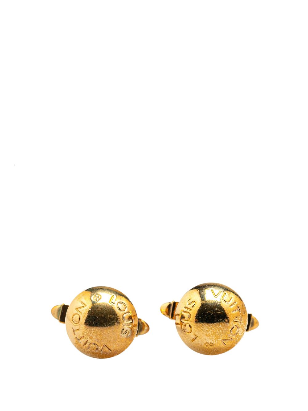 Louis Vuitton Pre-Owned 1990-2024 Gold Plated Clou Rivet costume cufflinks