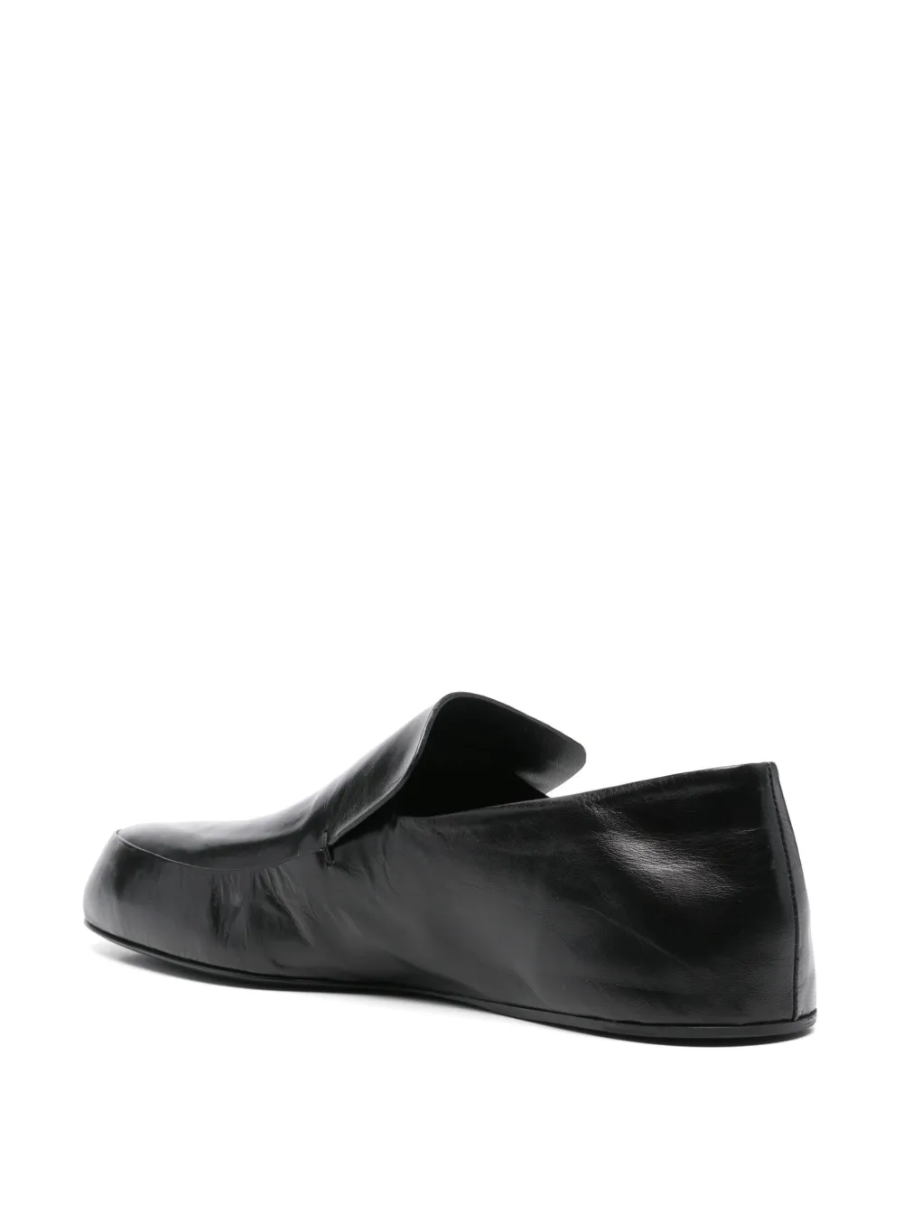 Jil Sander leather loafers Black