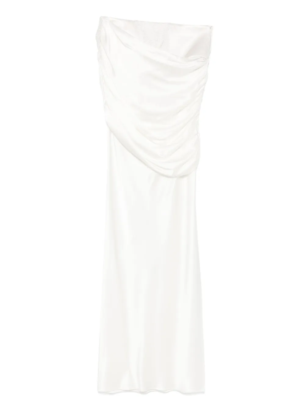 giuseppedimorabito Giuseppe Di Morabito Gedrapeerde maxi-rok - Wit