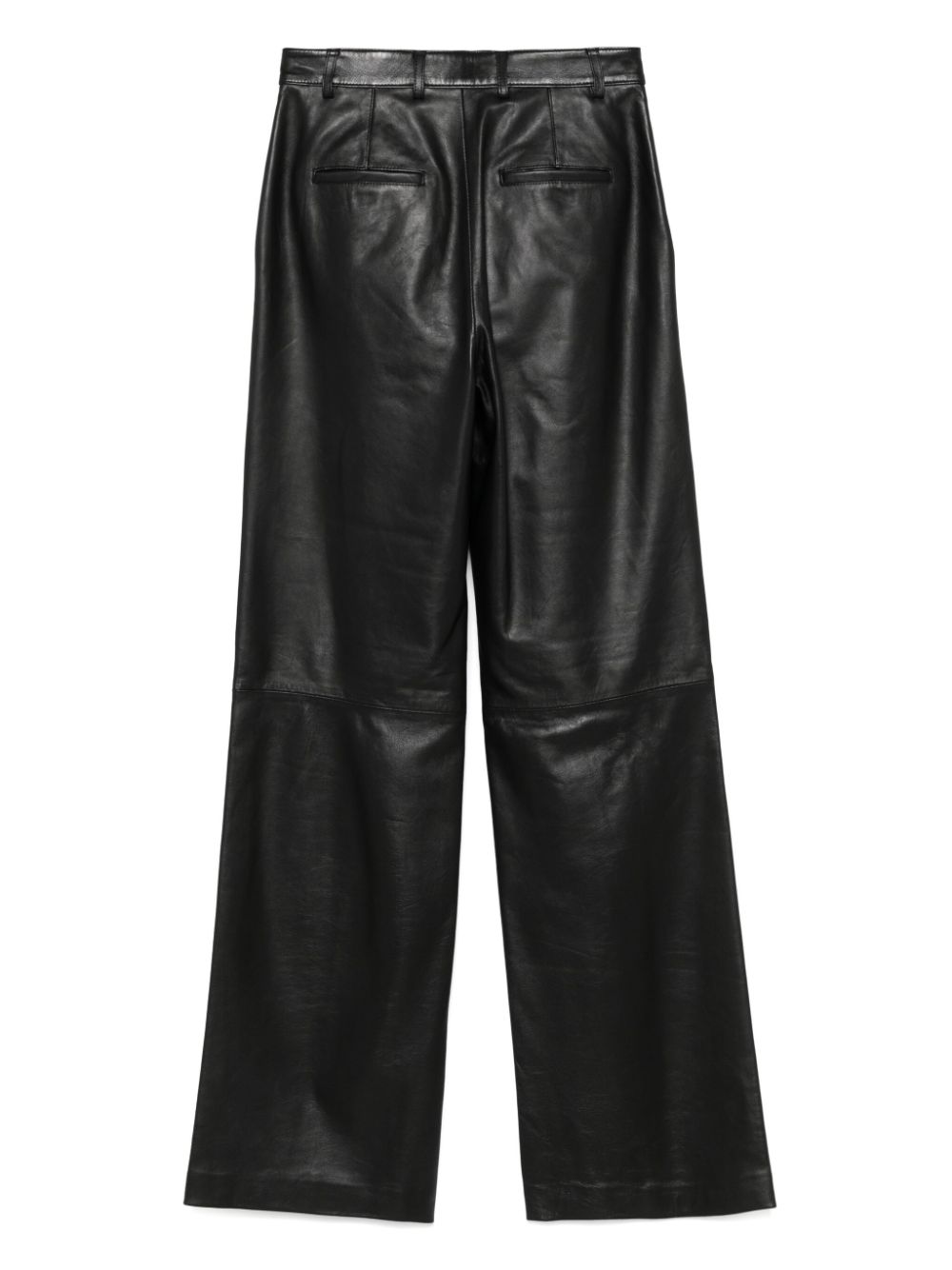 Giuseppe Di Morabito leather trousers - Zwart