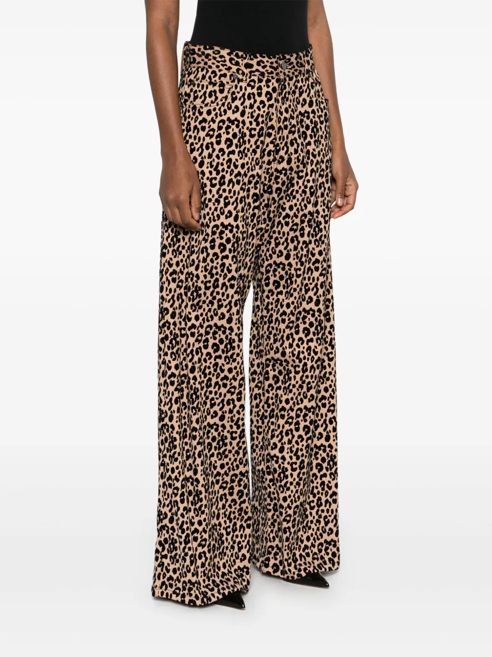 GIUSEPPE DI MORABITO LEOPARD-PRINT JEANS