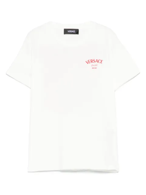 Versace Kids playera con logo estampado