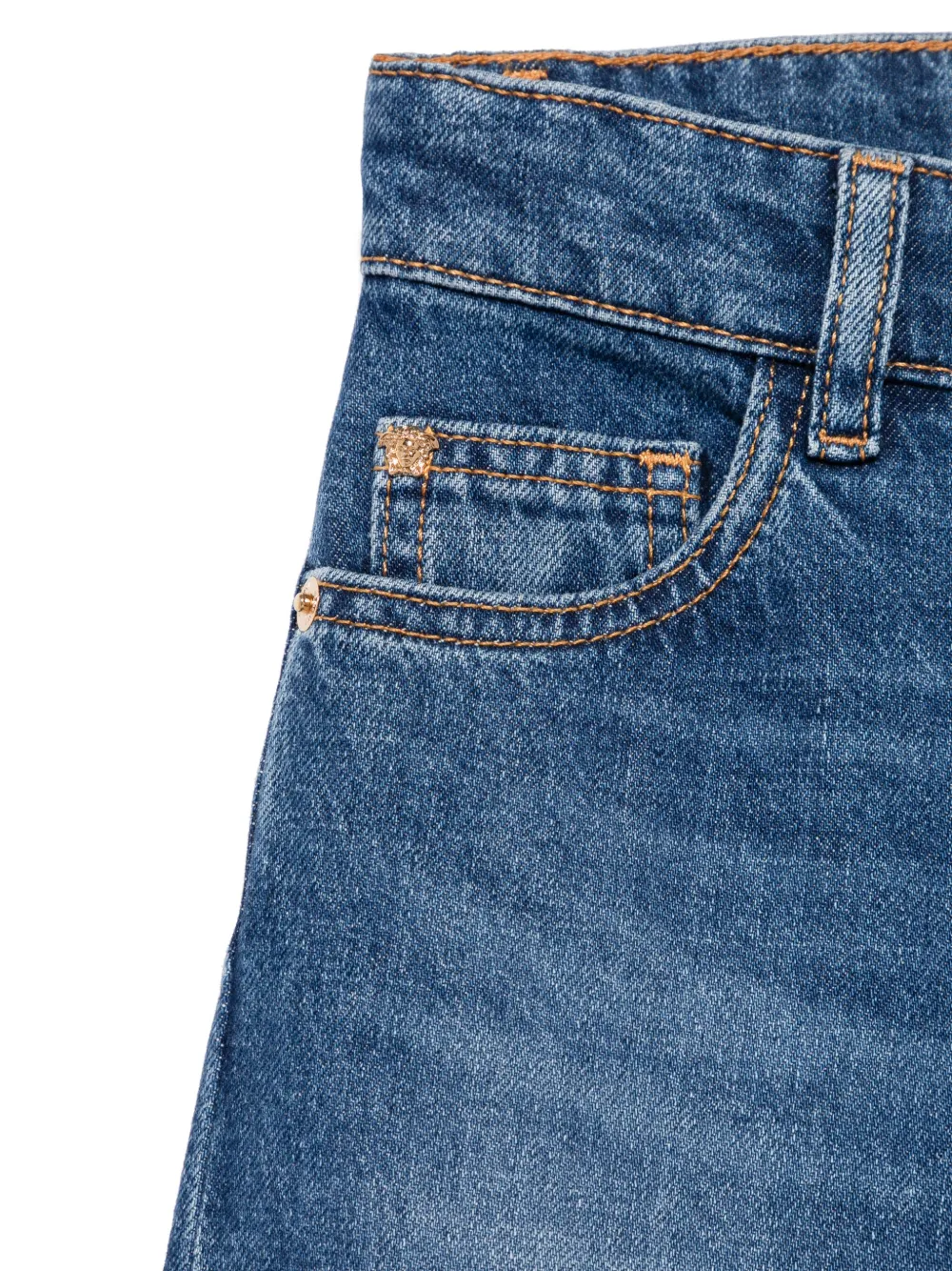 Versace Kids Straight jeans Blauw