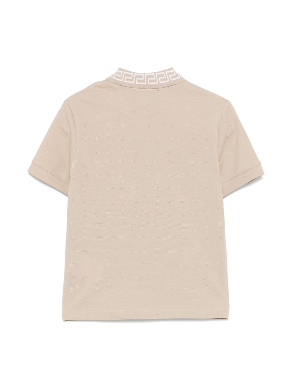 Versace Kids Medusa-embroidered polo shirt - Neutrals