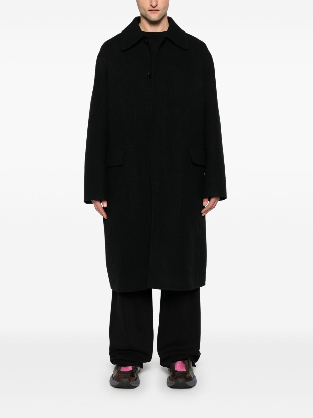 Jil Sander wool coat - Black