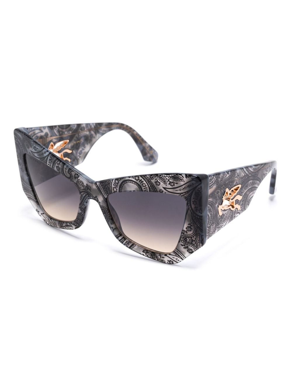 ETRO paisley-print sunglasses - Grijs