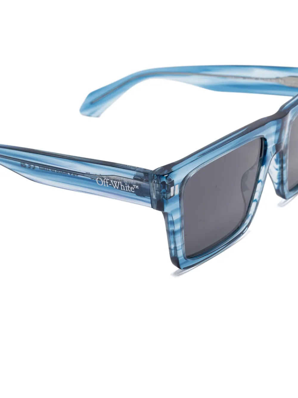 Off-White Lawton zonnebril Blauw