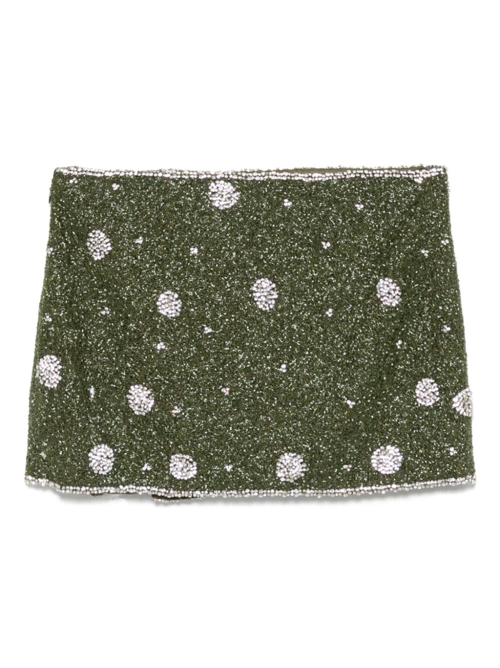 Giuseppe Di Morabito bead-embellished mini skirt - Groen