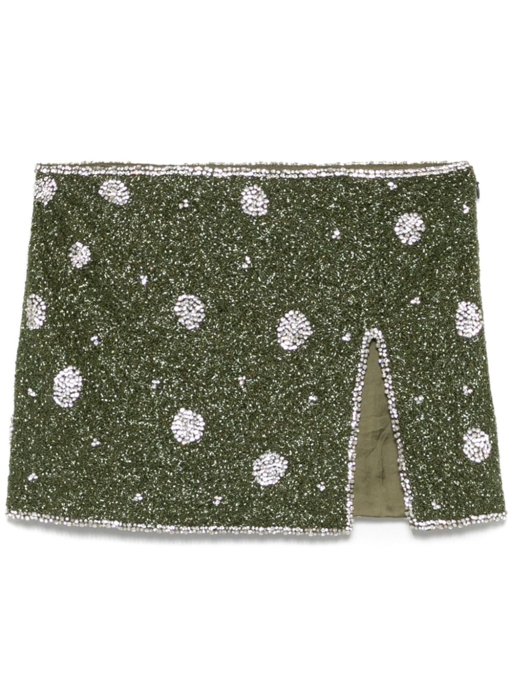 bead-embellished mini skirt