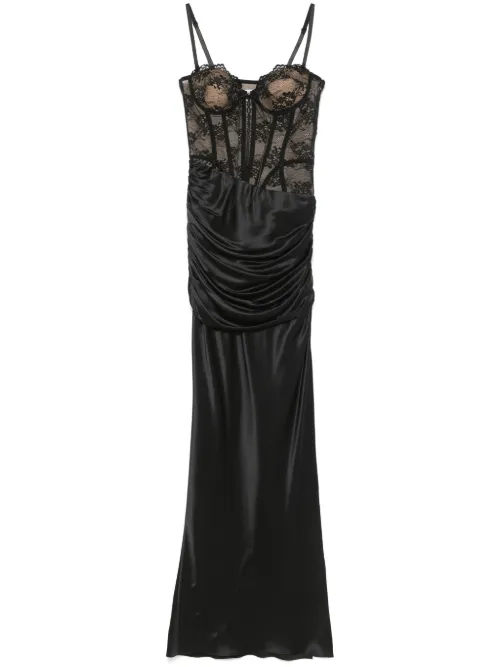 Robe en satin à coupe longue - Giuseppe Di Morabito - Modalova