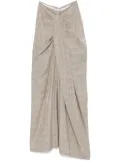 Giuseppe Di Morabito draped trousers - Neutrals
