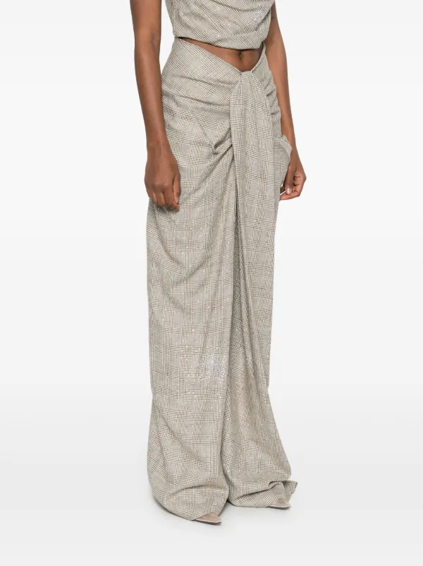 Pantalon Large De Grossesse Effet Drapé - Confort Yoga, Bandeau Extensible, Viscose/élasthanne