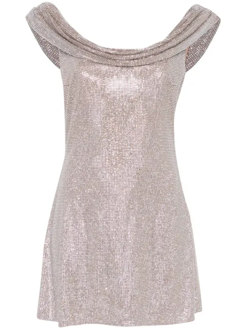Giuseppe Di Morabito vestido corto con detalles de cristal