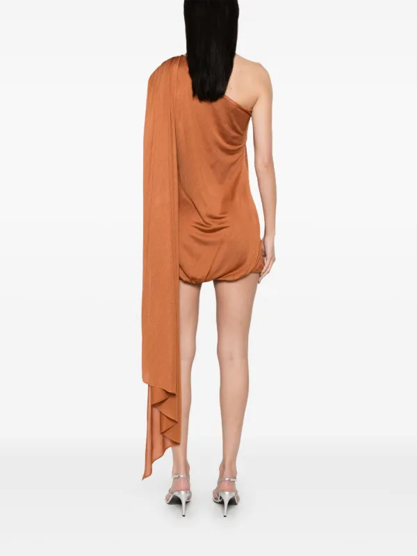 ワンピース GIUSEPPE DI MORABITO FW25 Wool dress (05FWDR479F05303 30) Giuseppe Di Morabito draped-panel Mini Dress | Brown | FARFETCH