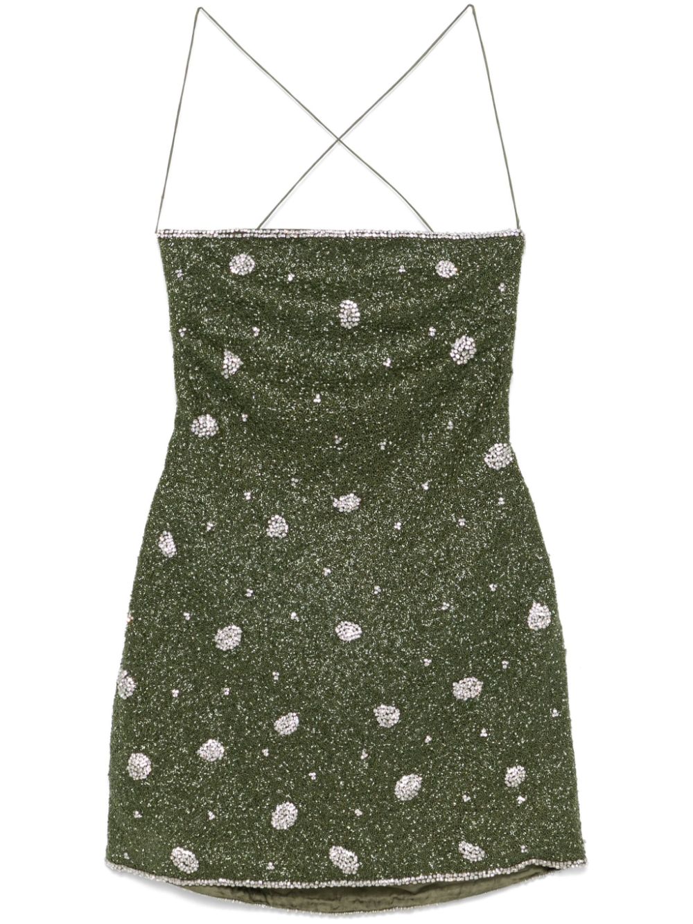 bead-embellished mini dress