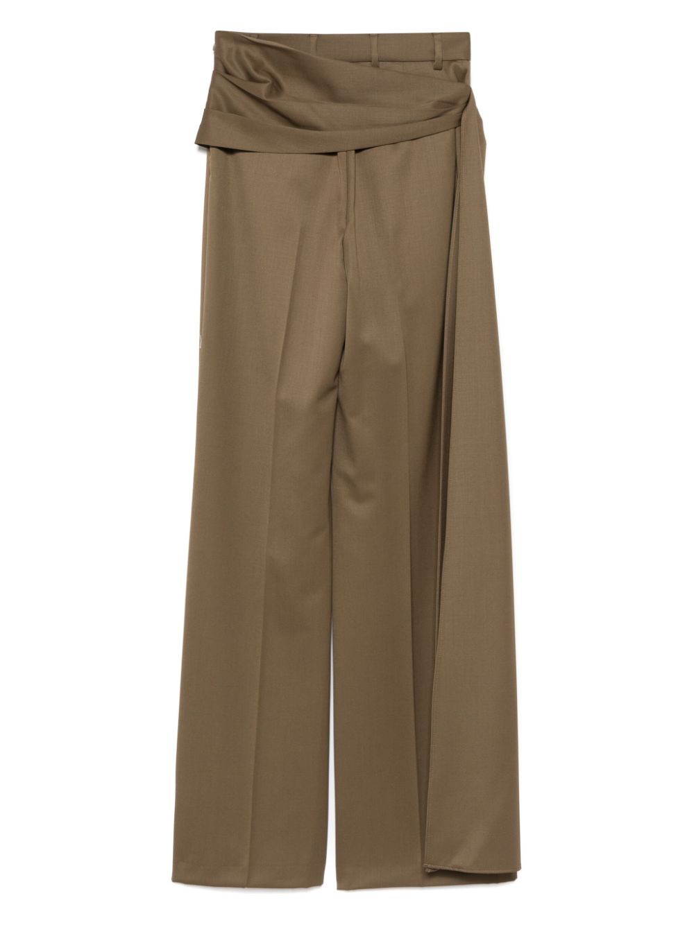 Giuseppe Di Morabito draped-detailing trousers - Groen