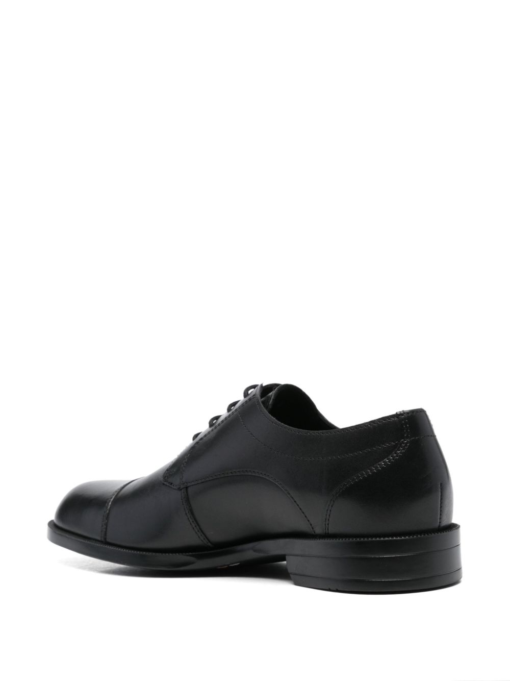 BOSS leather derby shoes Black