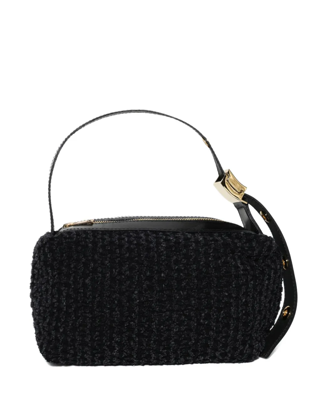 sacai textured shoulder bag - Nero