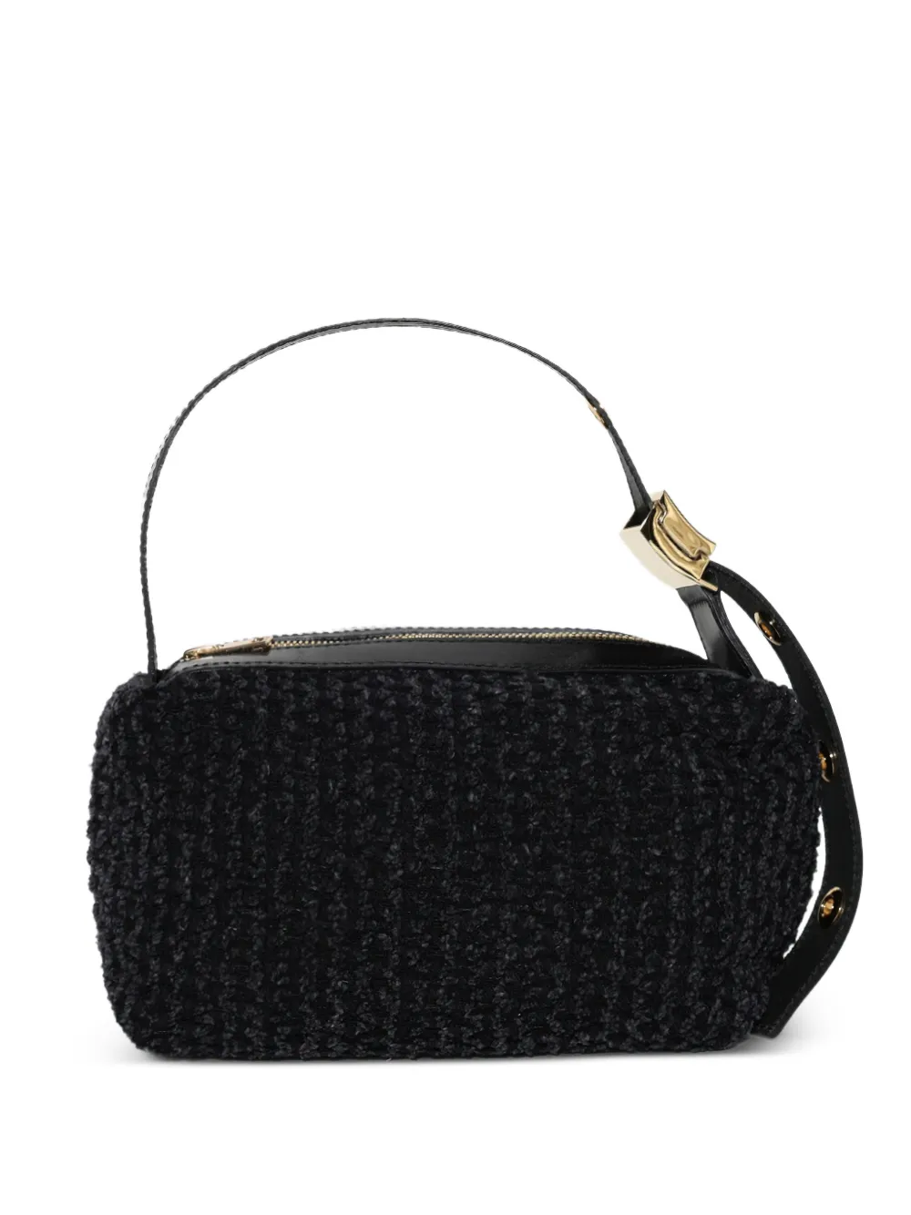 sacai textured shoulder bag - Nero