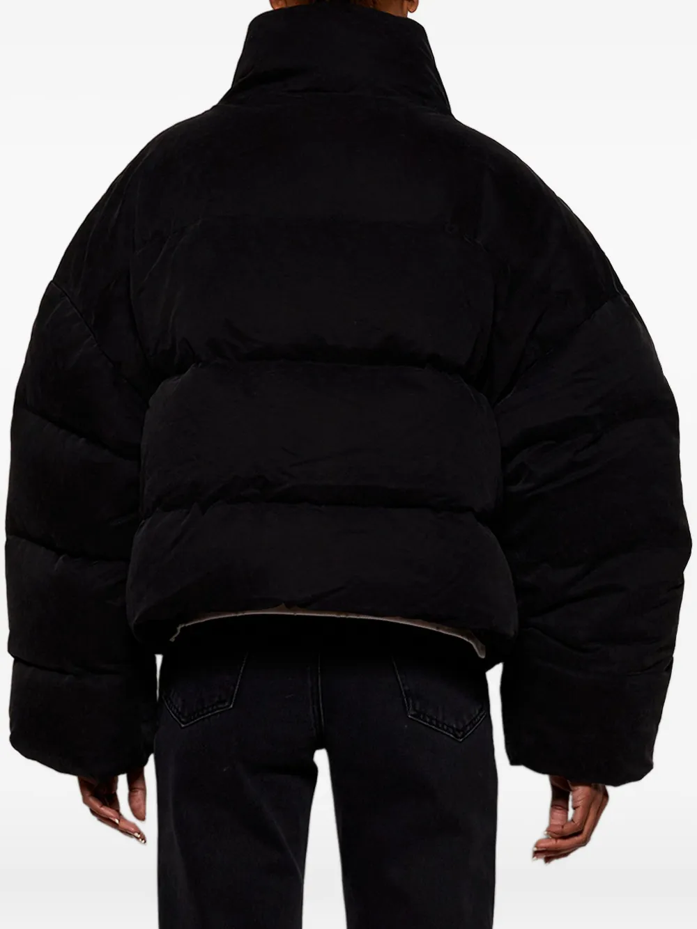 ENTIRE STUDIOS Cropped donsjas Grijs