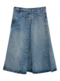 LOEWE denim A-line skirt - Blue