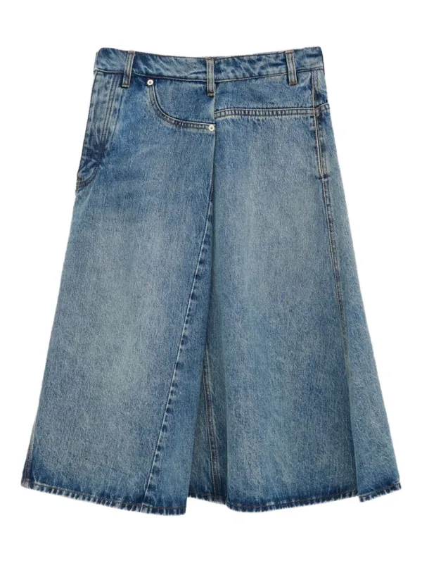 LOEWE ロエベ デニムスカート LOEWE デニム Aラインスカート | ブルー | FARFETCH JP