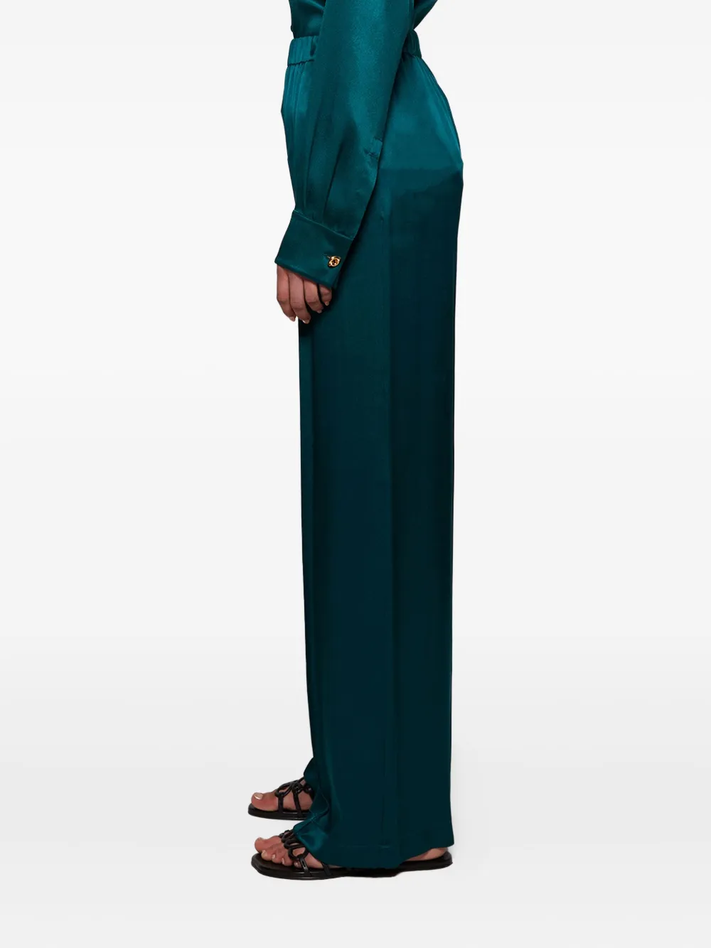 LOEWE Zijden broek Groen
