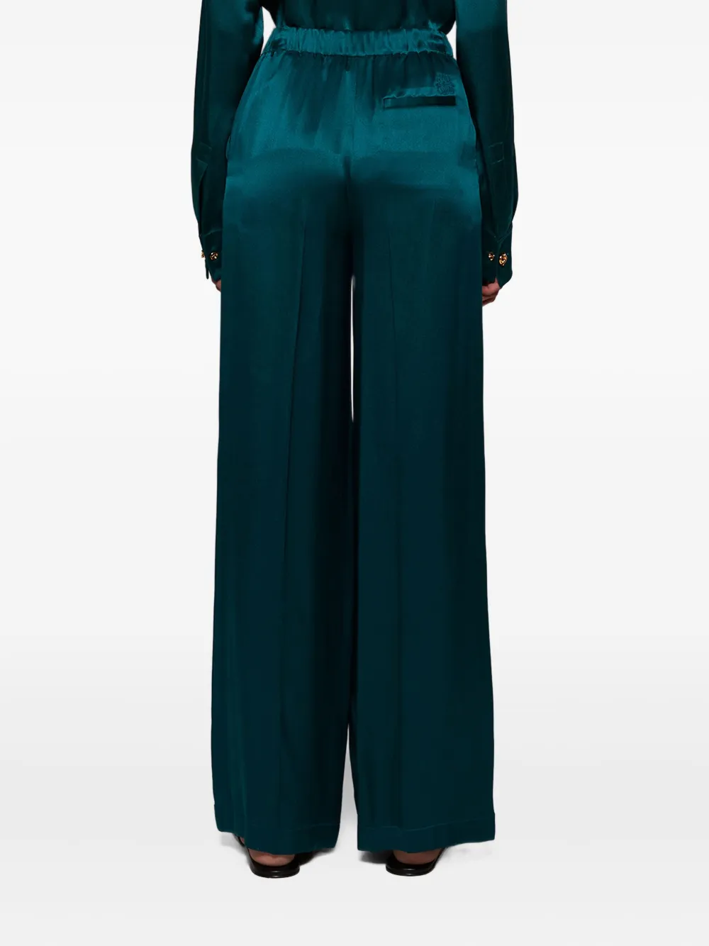 LOEWE Zijden broek Groen