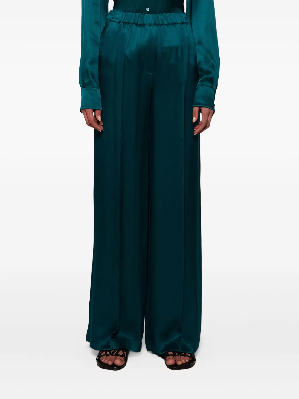 LOEWE Zijden broek Groen