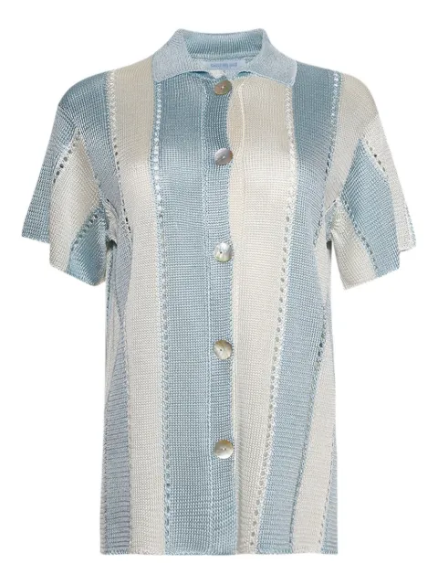 Calle Del Mar Cabana striped short-sleeve shirt