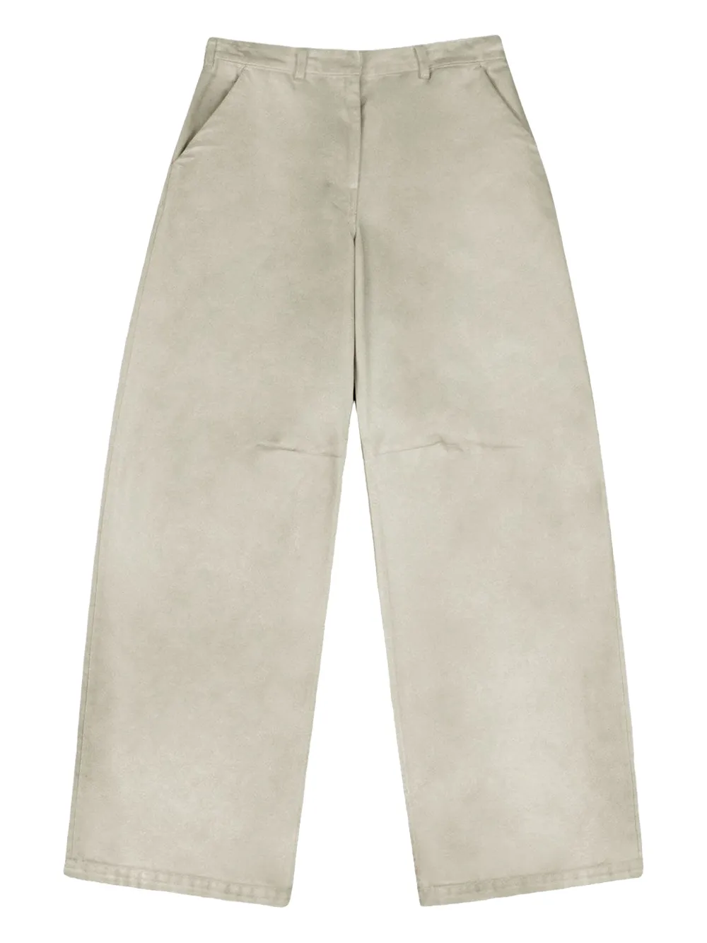 ENTIRE STUDIOS logo-patch jeans | White | Image 1