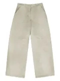 ENTIRE STUDIOS logo-patch jeans - White