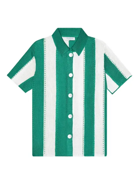 Calle Del Mar striped short-sleeve shirt
