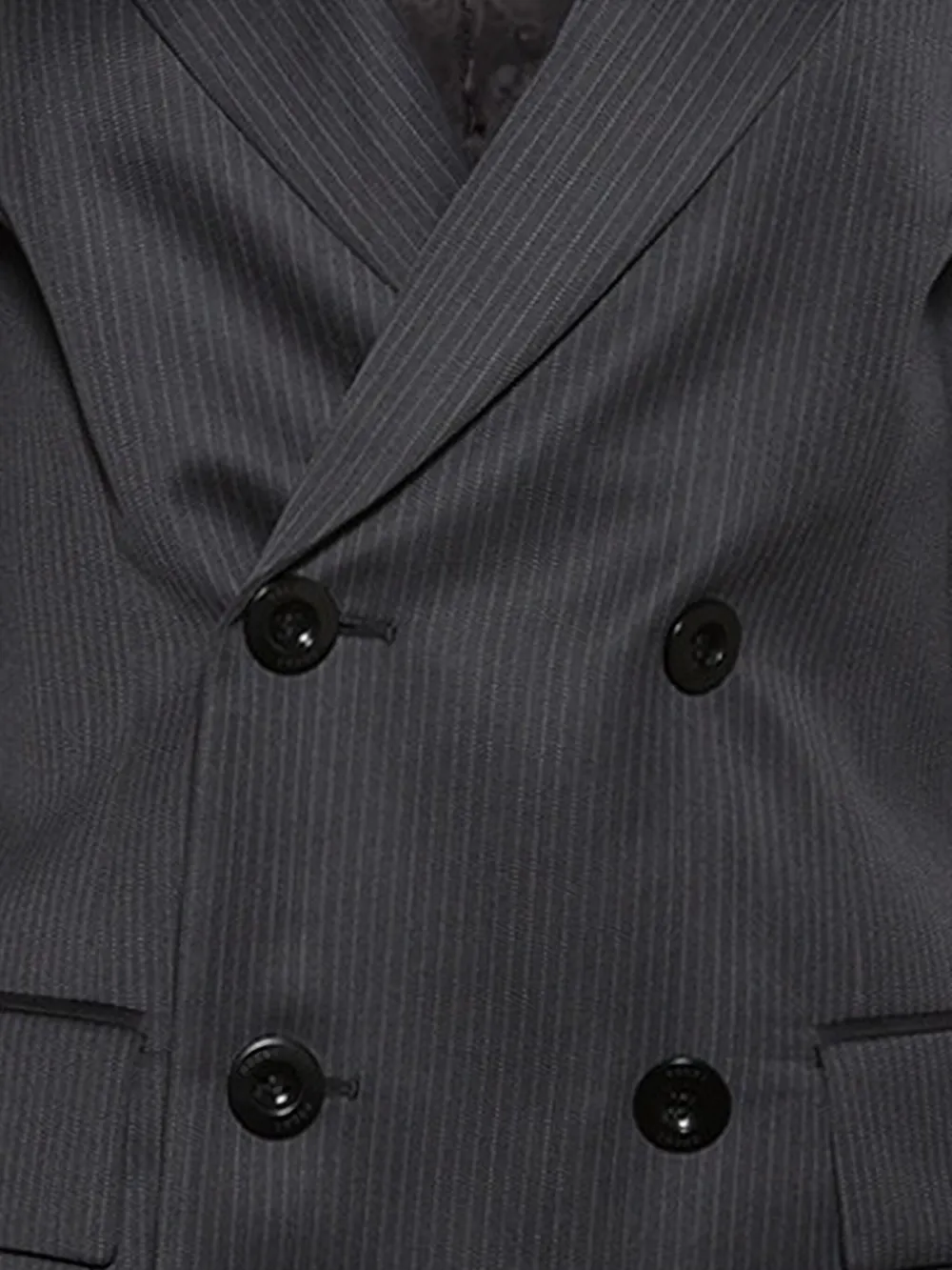 sacai blazer con rayas diplomáticas estampadas y doble botonadura | Blazers | Image 2