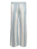 Calle Del Mar Cabana stripes knit trousers - Blue