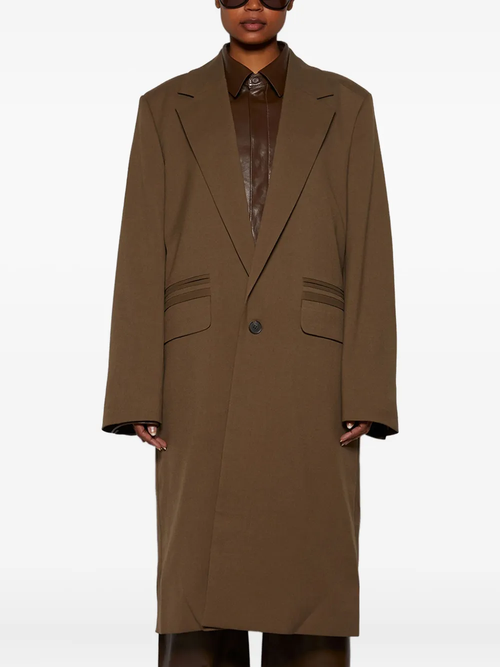 ENTIRE STUDIOS double-breasted coat Beige