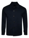 Doppiaa button-fastening long-sleeve shirt - Blue