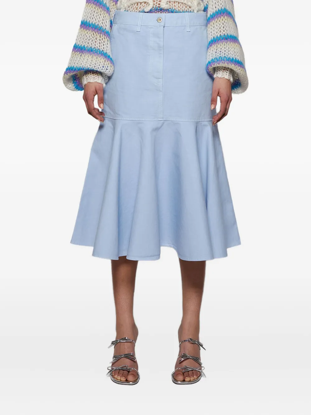 LOEWE Katoenen rok Blauw