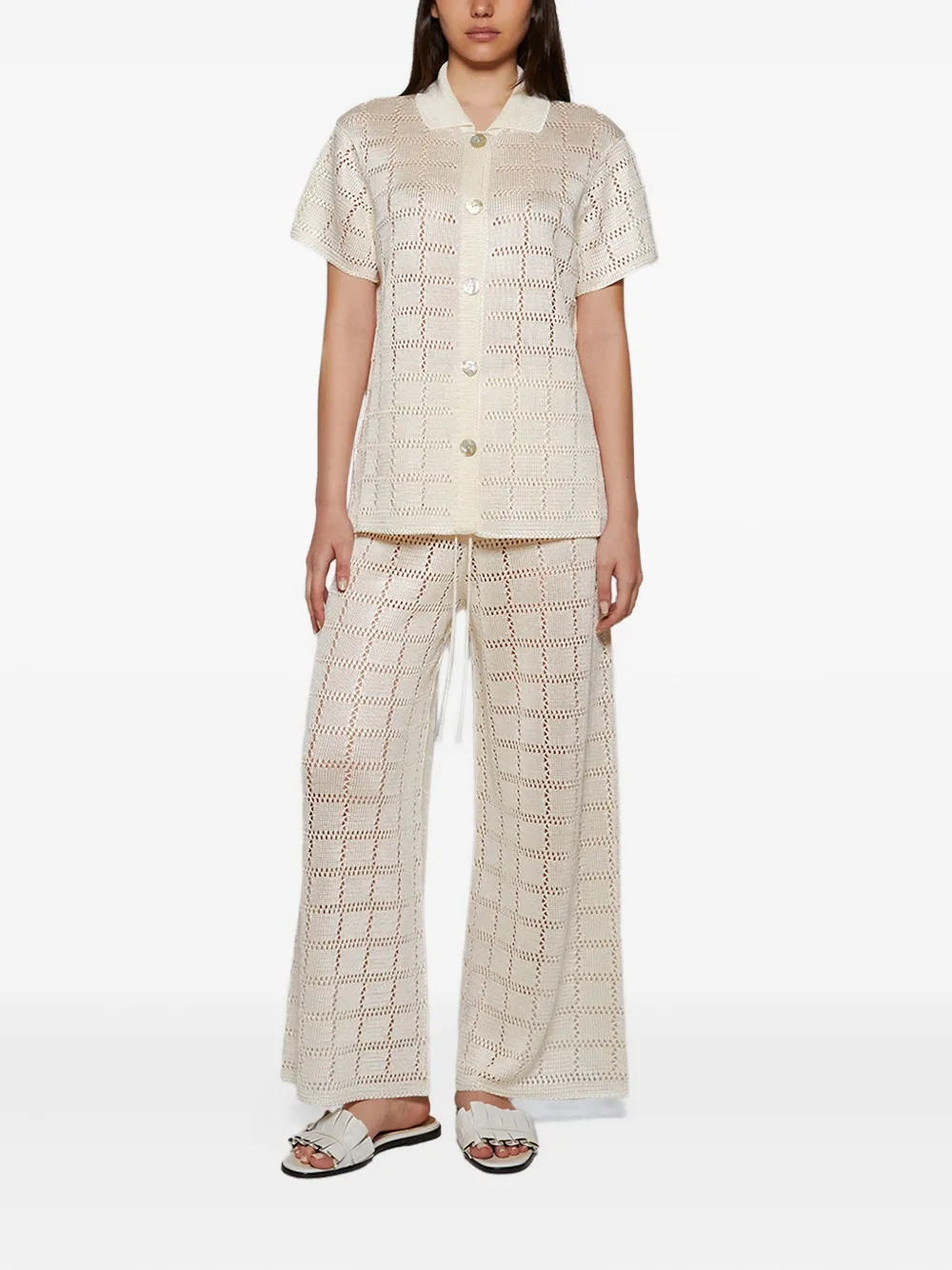 Calle Del Mar grid-pattern short-sleeve shirt | Shirts | Image 2
