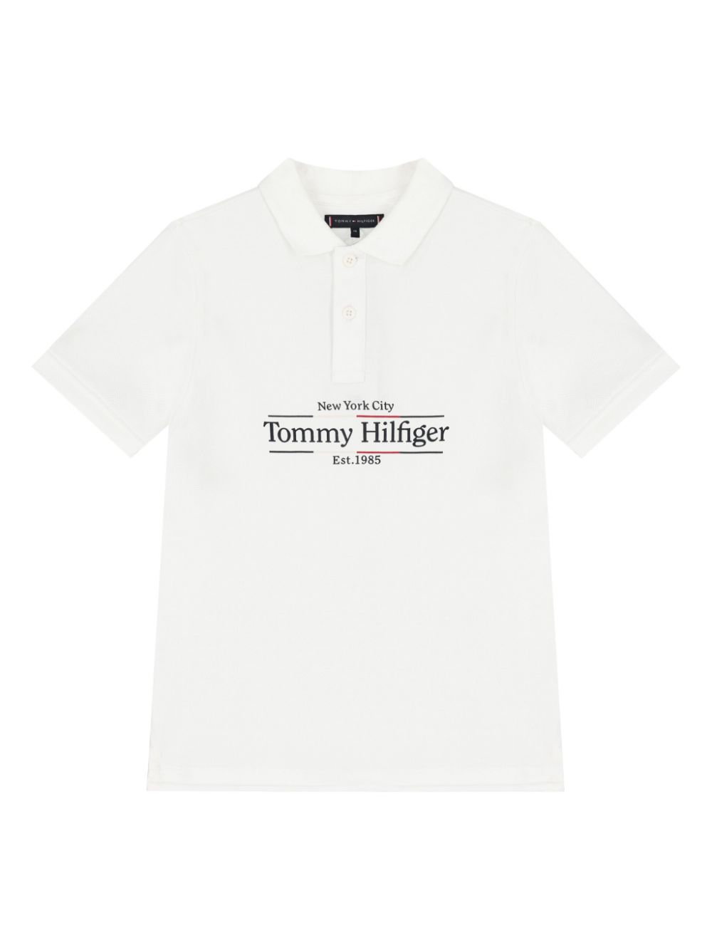 Tommy Hilfiger Junior logo polo shirt - White